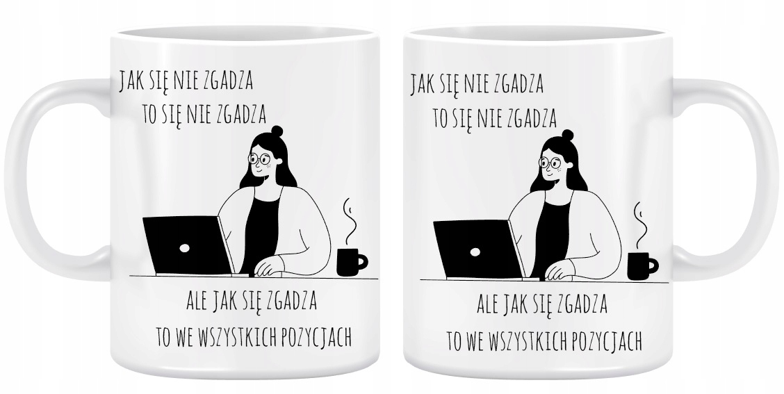 

Kubek Księgowej na prezent Śmieszny Tekst 330ml