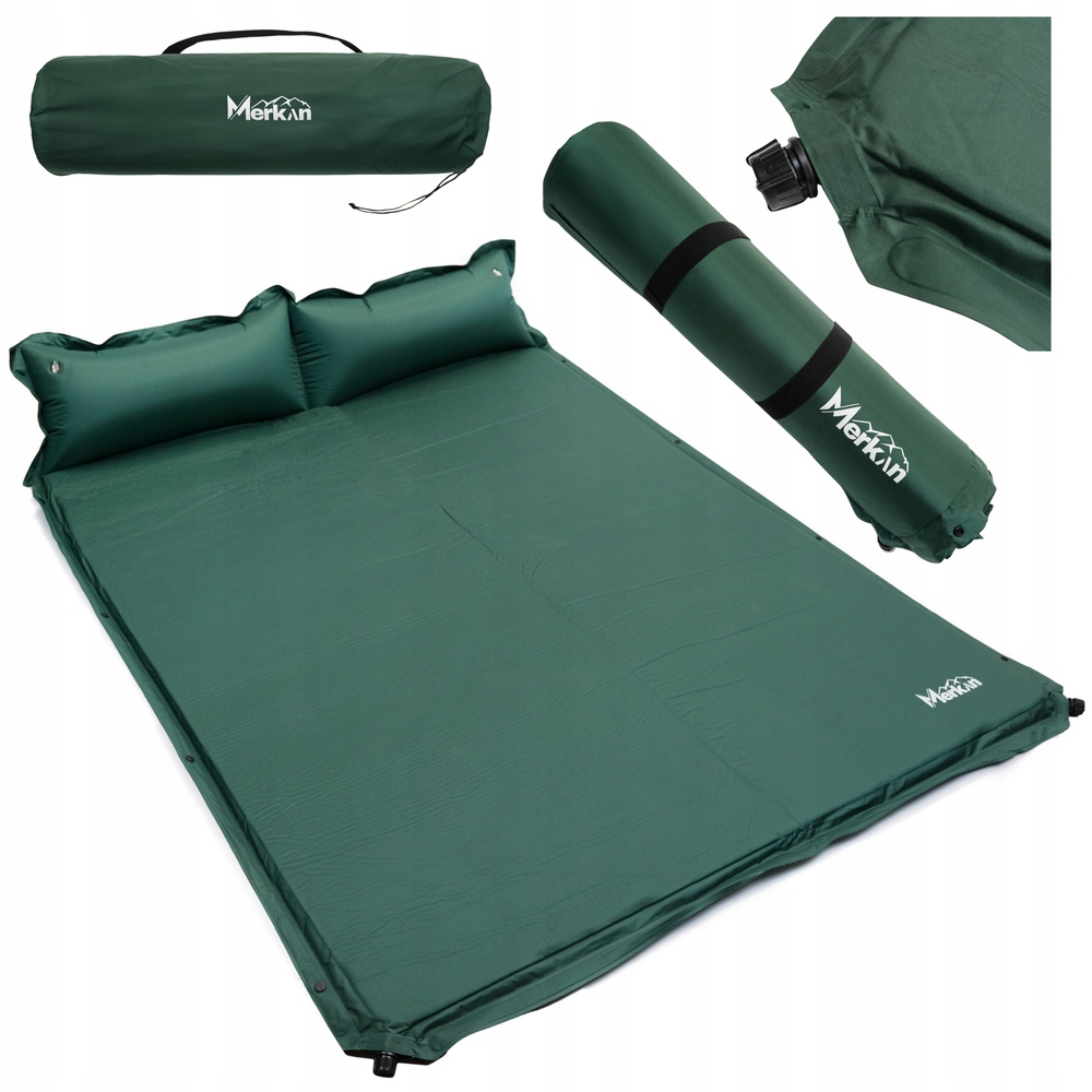 Samonafukovací podložka Matrace Turistická karimatka pro dvě osoby s polštářkem 3 cm
