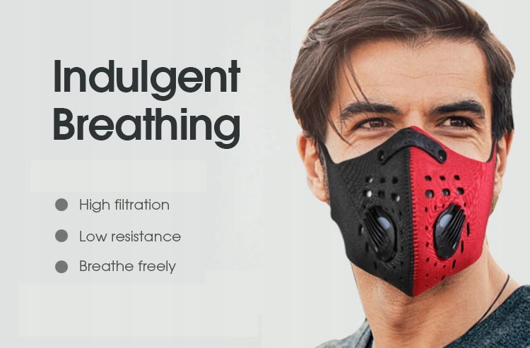 GLORSUN SPORTOWA MASKA ANTYSMOGOWA + 2 FILTRY Marka Inna marka