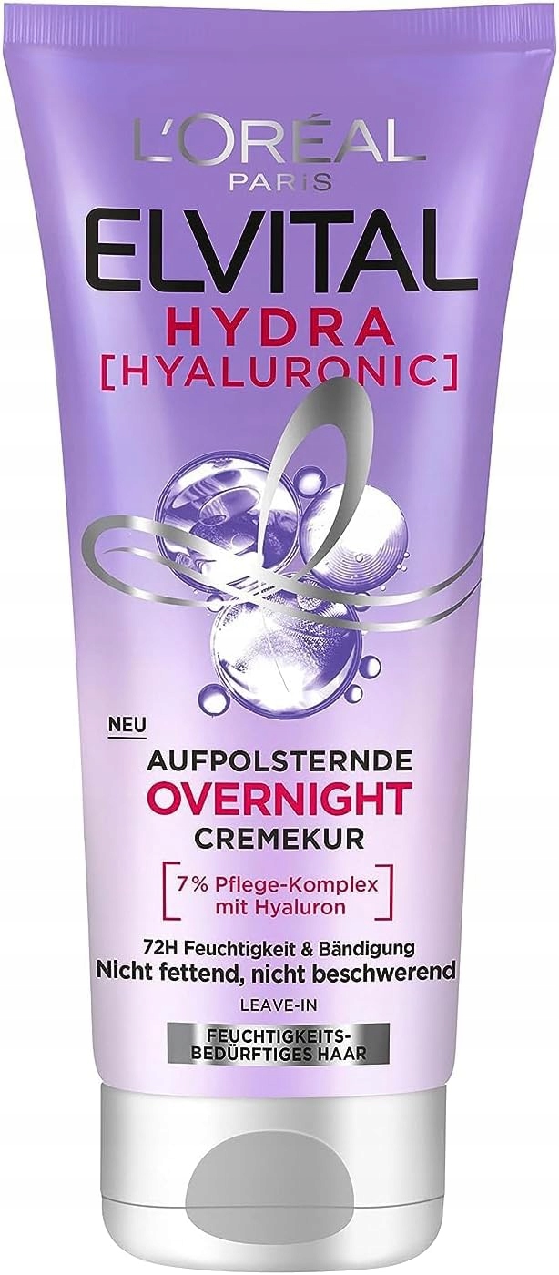 L'Oreal Paris Elvital Hydra Hyaluronic Noční maska bez oplachování 200 Ml
