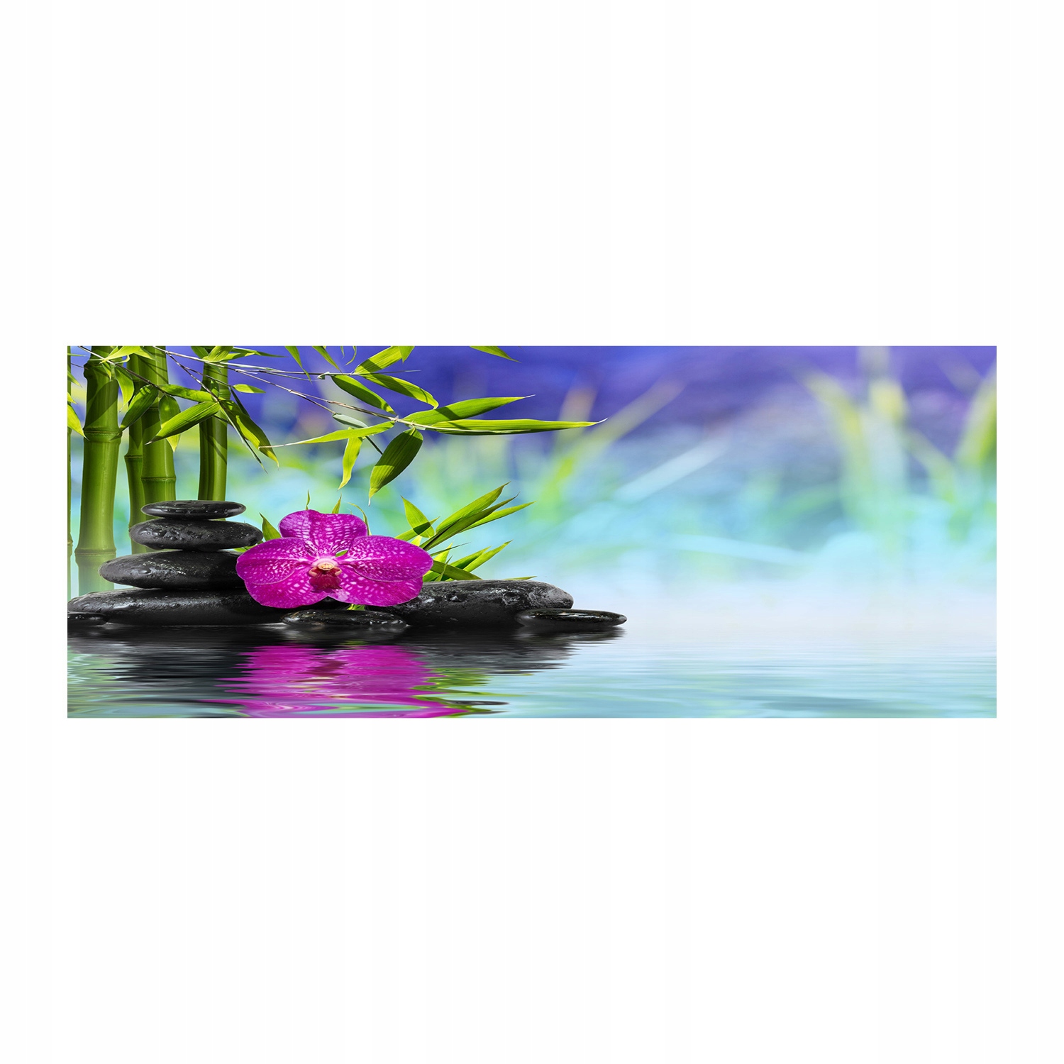 

Foto obraz akryl zdjęcie Orchidea bambus 125x50 cm