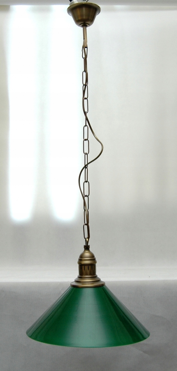 Mosadzná závesná lampa, mosadzný luster, biliardová lampa