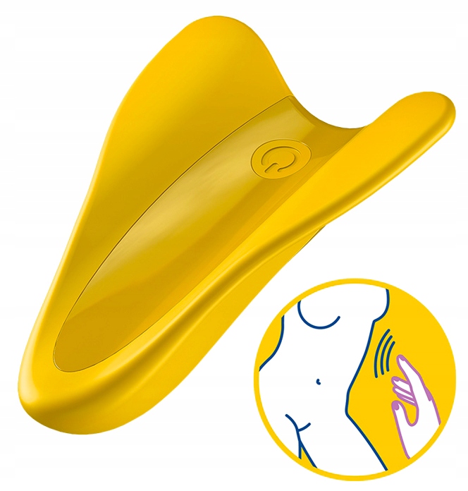 YELLOW SATISFYER - HIGH FLY FINGER VIBRATOR