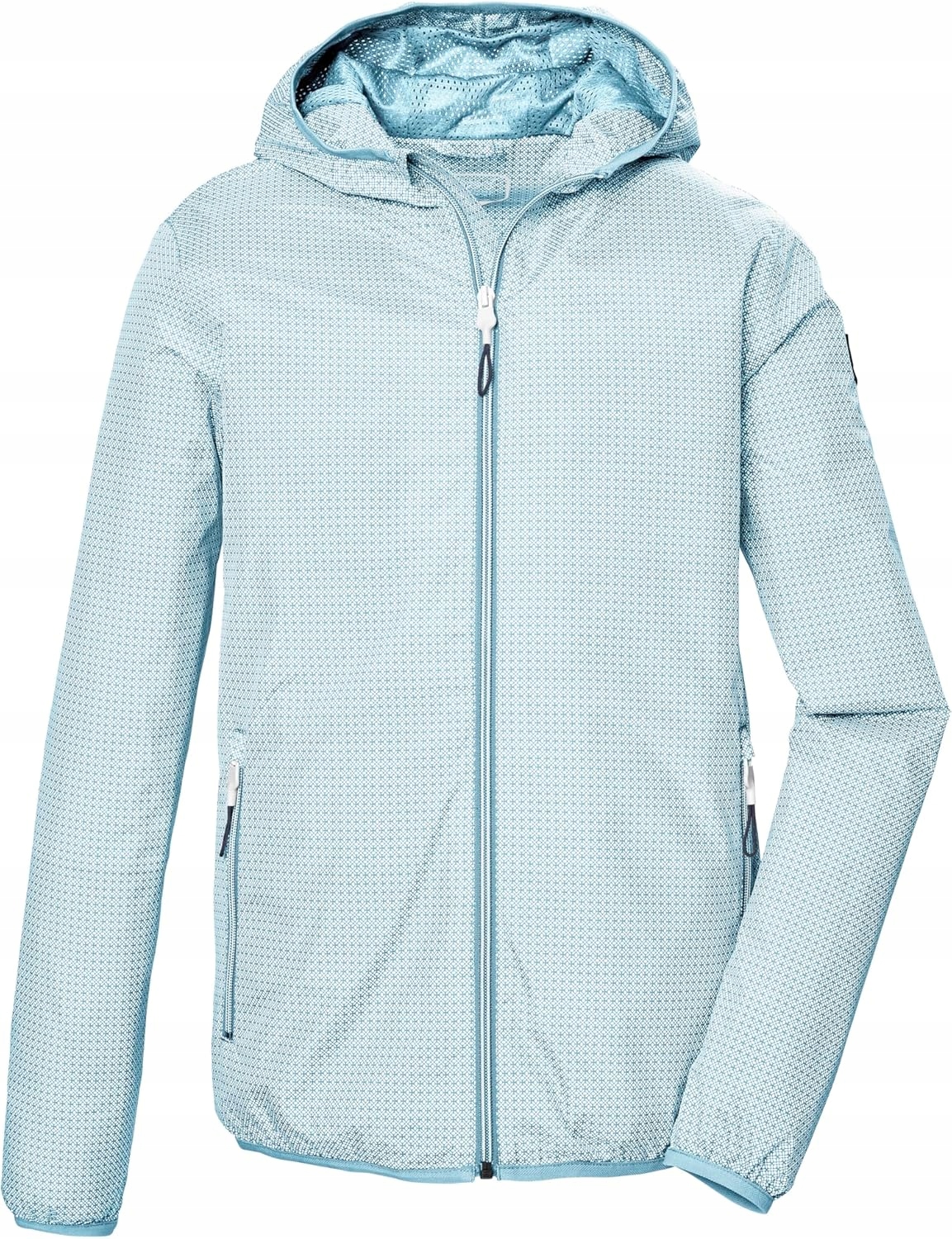 Killtec Functional s kapucí Denim Bunda 44 Modrá/bílá