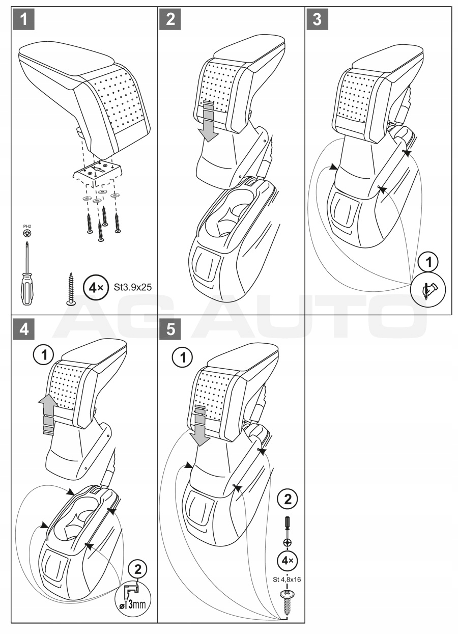 PODLOKIETNIK STANDARD Peugeot 301 2012 Part manufacturer Rati