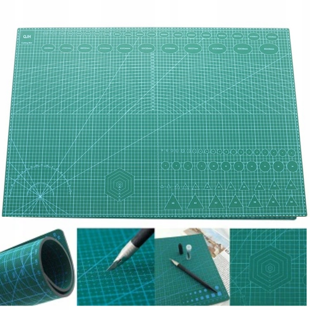 

A1 Mata Do Cięcia Samogojąca 900 x 600 MM zielona