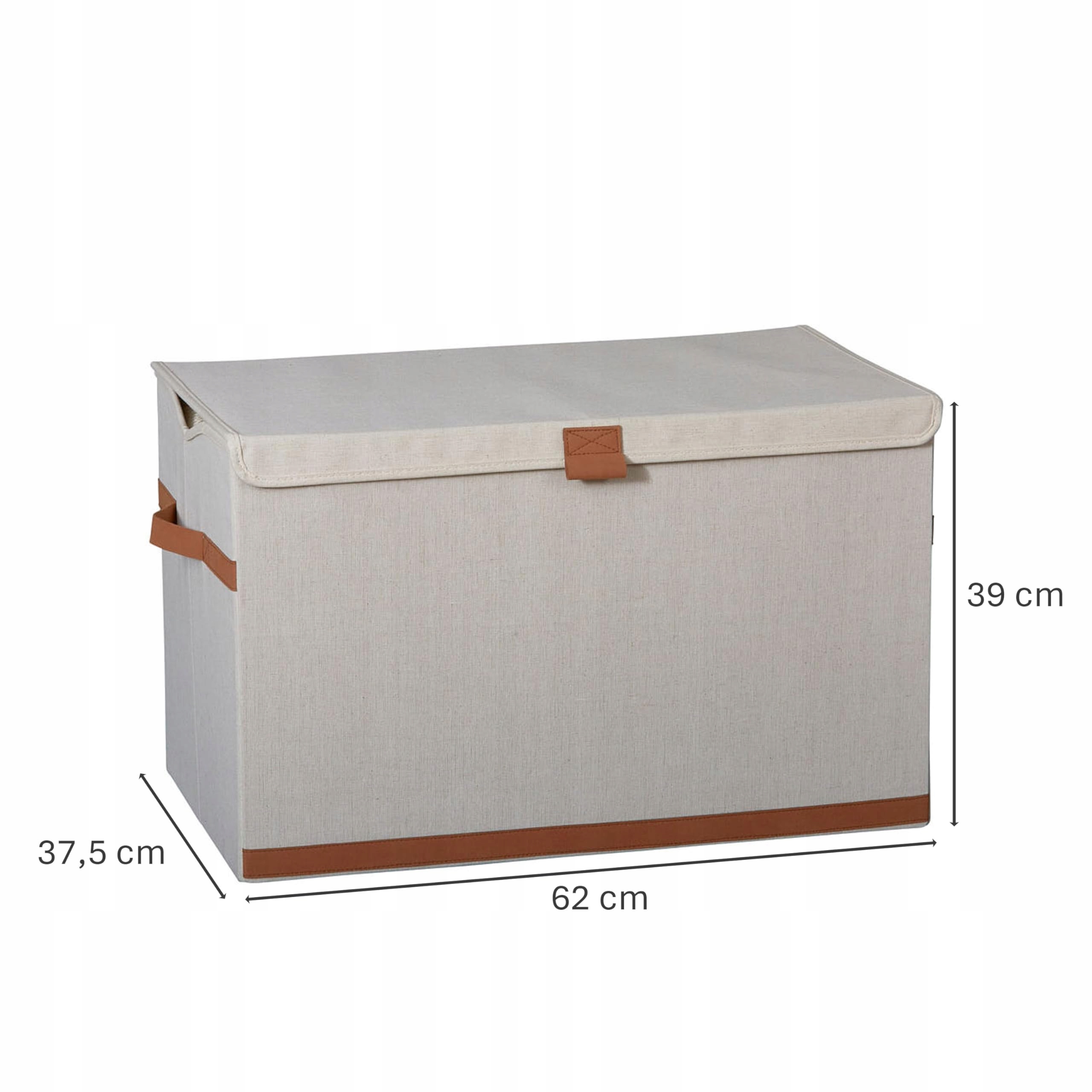 Úložný box s víkem Love T Store, velká velikost, béžová barva