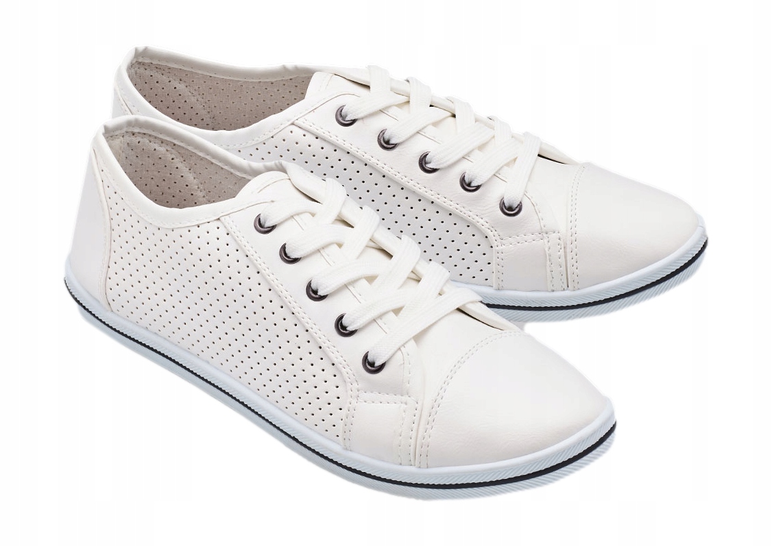 

Buty Damskie tenisówki trampki Białe *36 U1