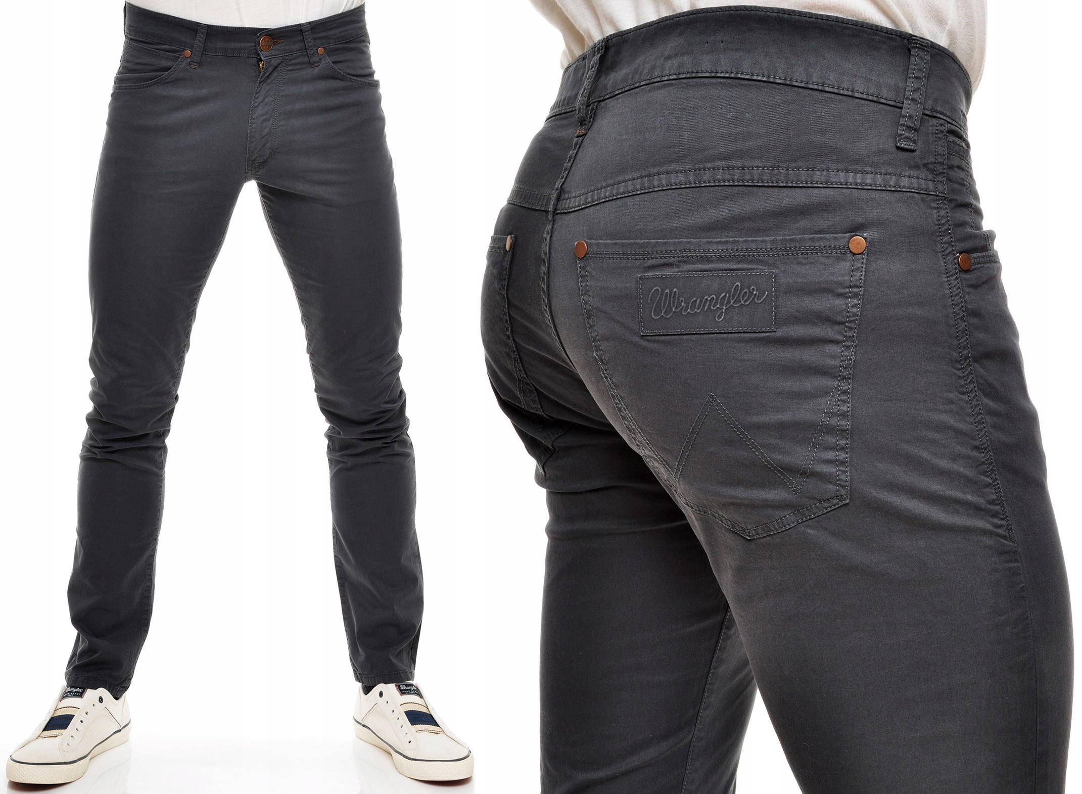 Wrangler kalhoty navy Slim tapered Larston W27 L32