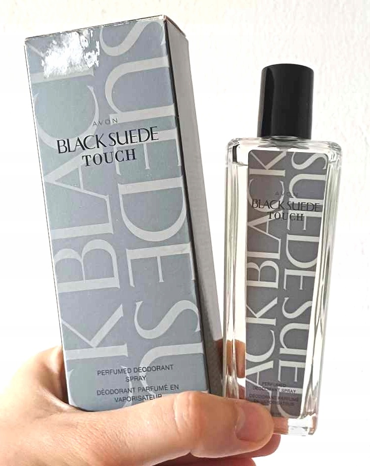 Perfumowany spray do ciała Black Suede Touch Avon