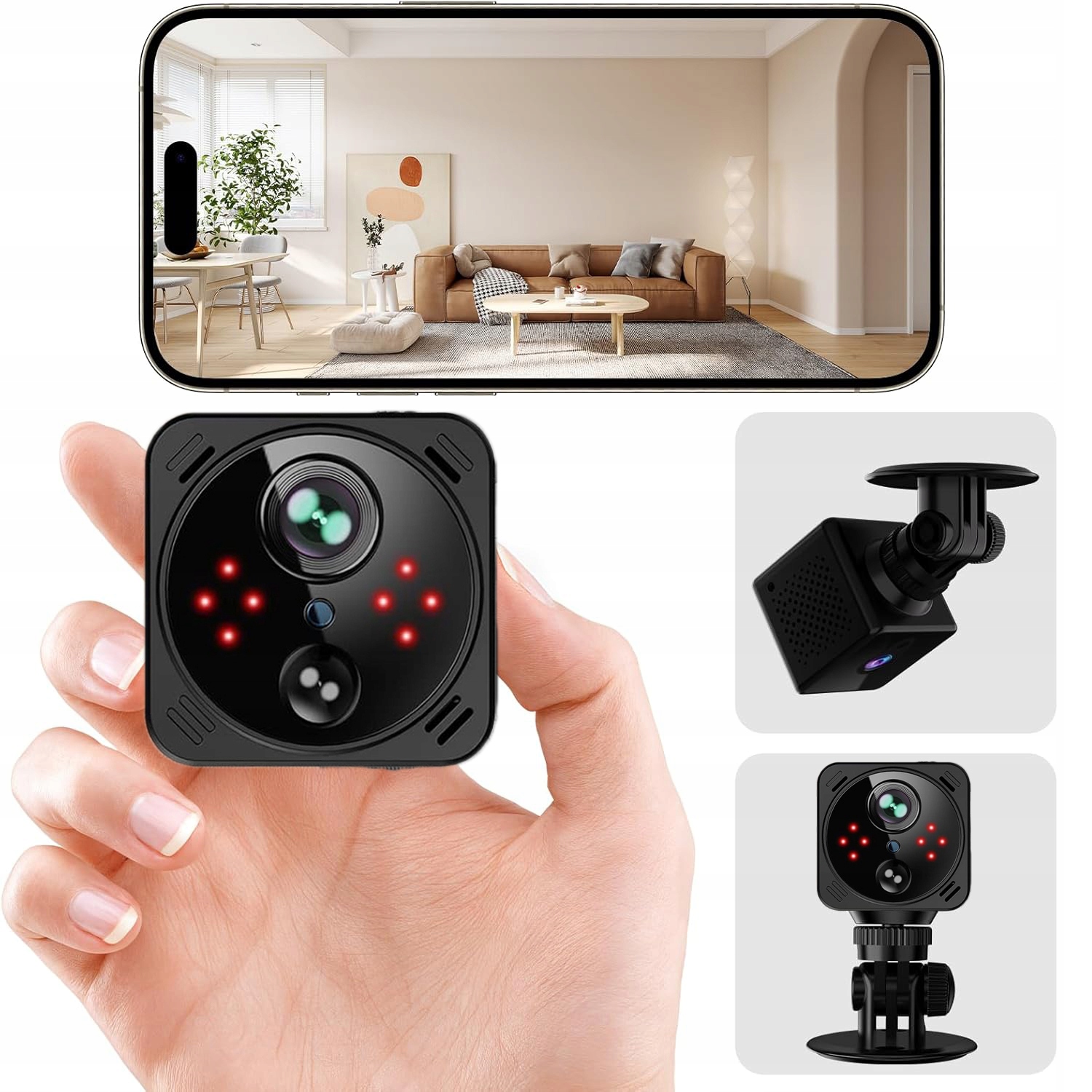 Mini Špionážní Kamera Detekce Pohybu Skrytá Hd Full Hd Malá Usb Kamera