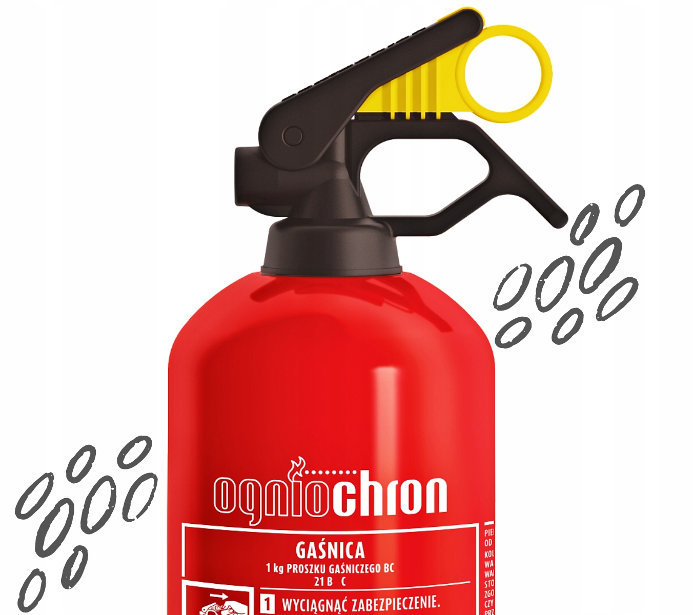 GAŚNICA SAMOCHODOWA PROSZKOWA OGNIOCHRON BC 1kg PRODUKCJA 2025 Producent Ogniochron