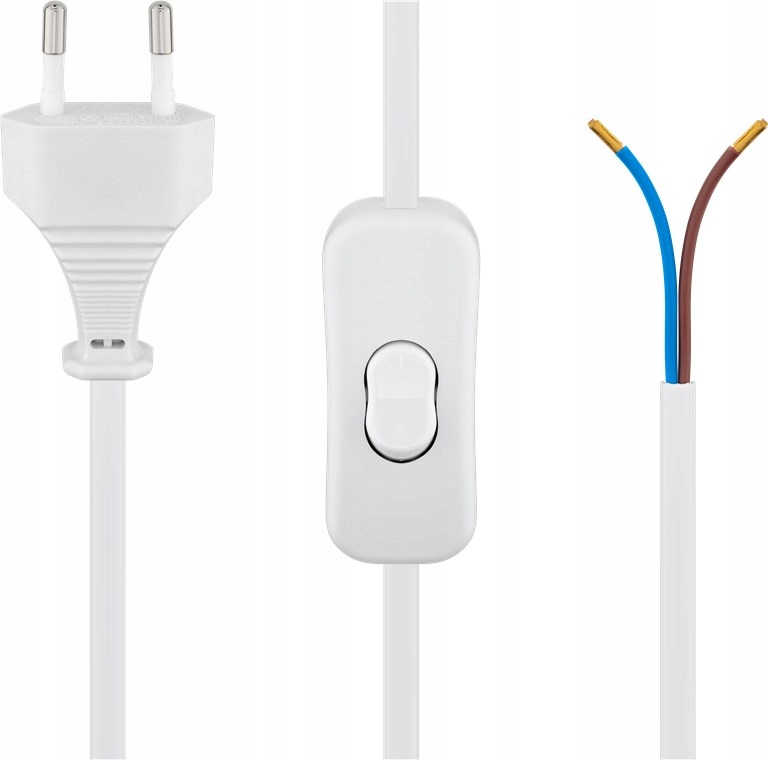 

Kabel zasilający Euro z otwartymi końcówkami i z w