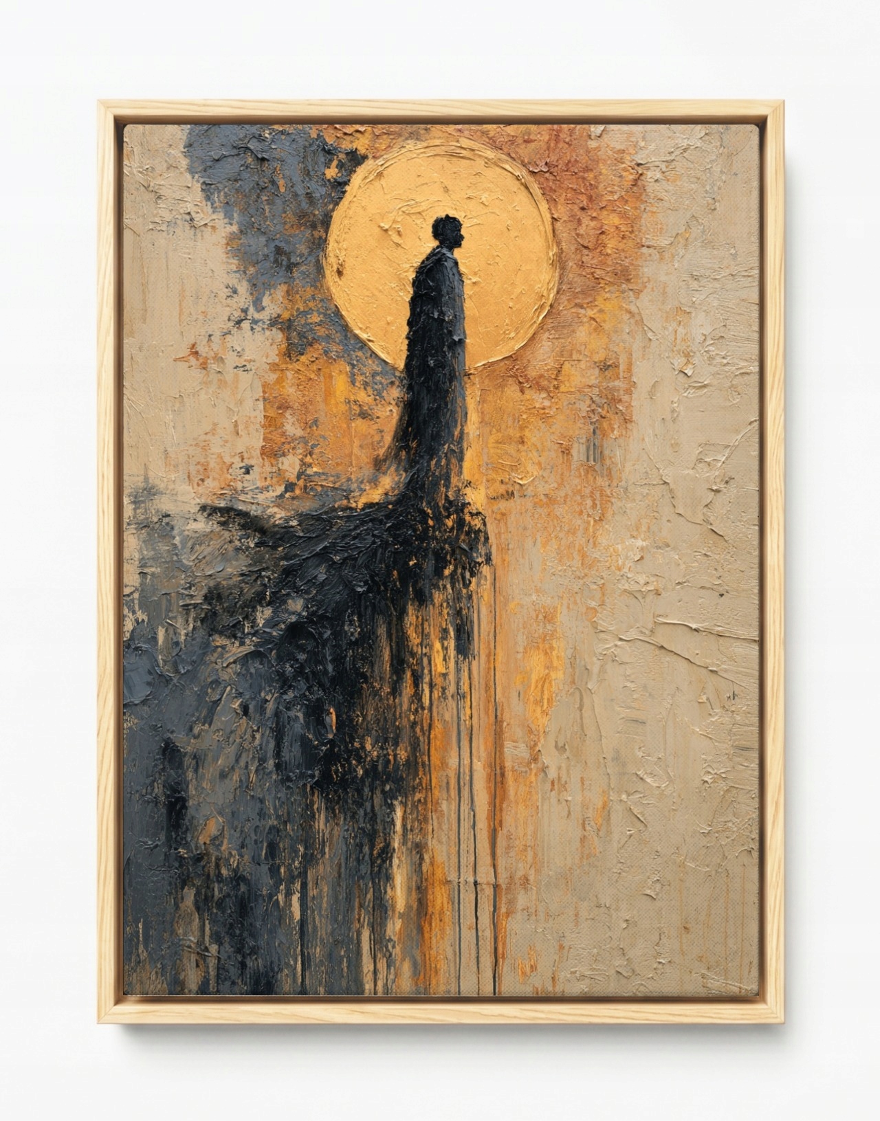 Obraz Rám Americký Box Abstrakce Postava Člověk Slunce Výška 60x80