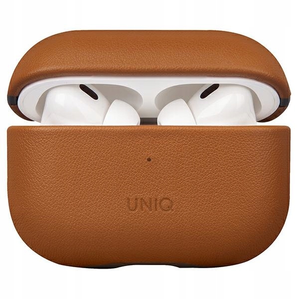 Uniq pouzdro Terra AirPods Pro 2. generace Genuine Leather (2022/2023) hnědé