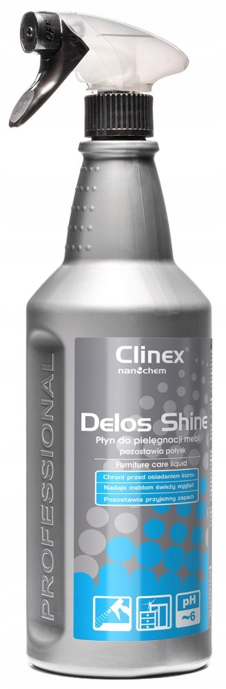 

Płyn do mebli Clinex Delos Shine z rozpylaczem 1l