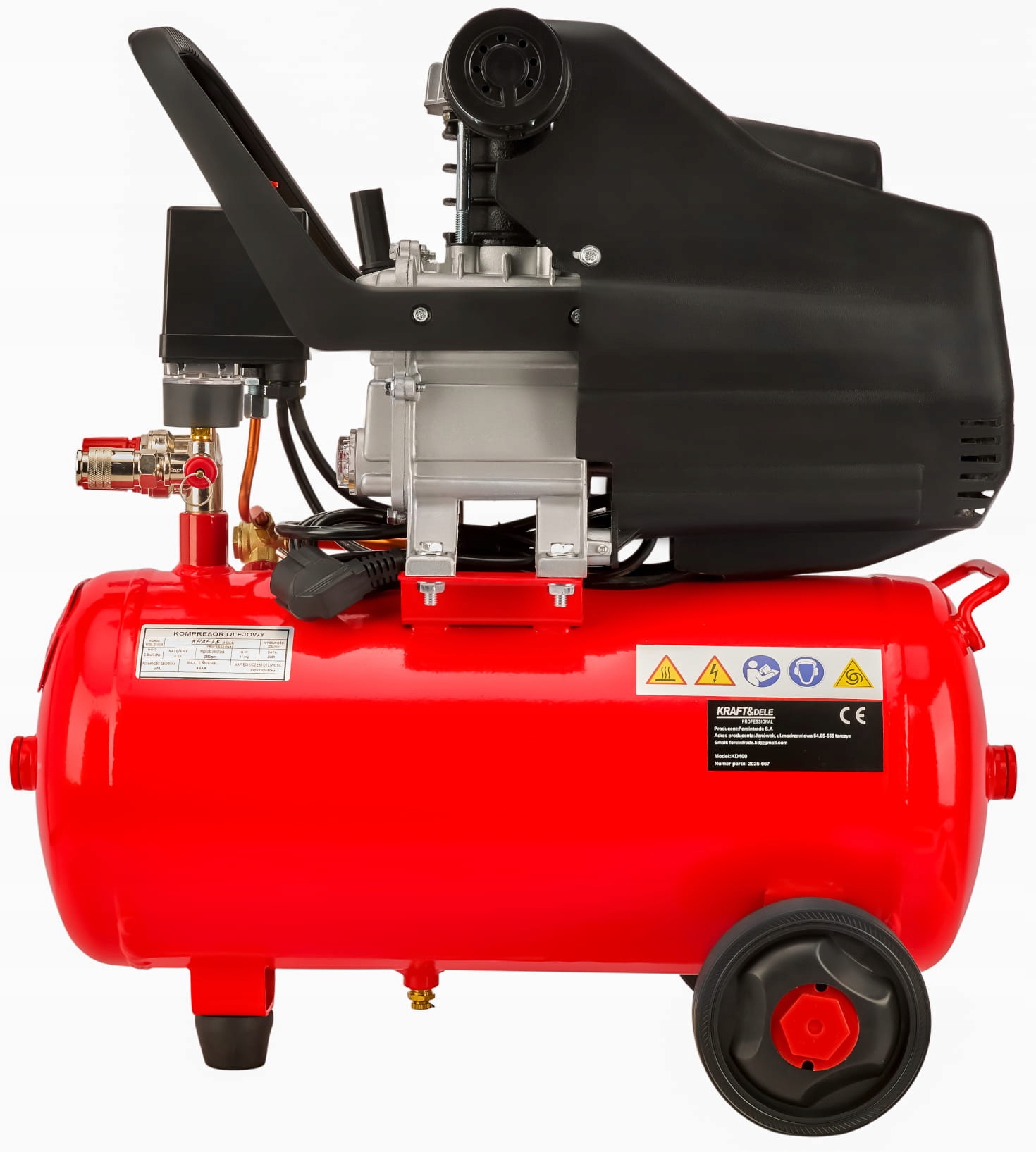 Olejový kompresor Kraft&Dele KD400