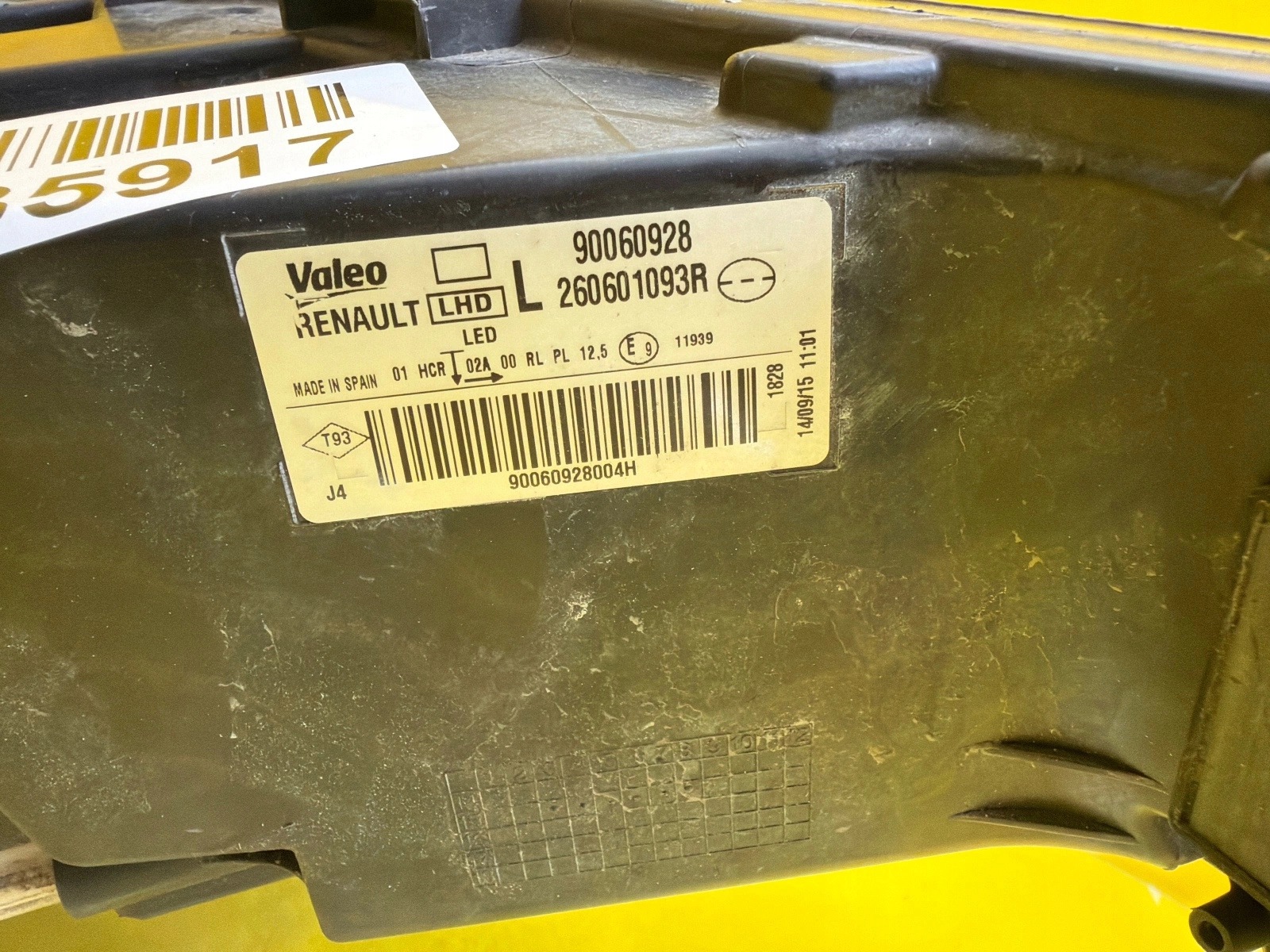 light left front Renault Megane IV Full Led 260601093R