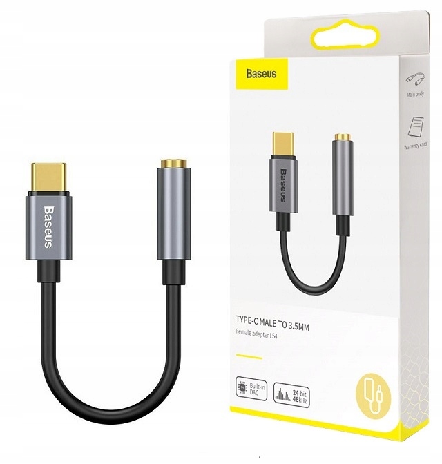 Adapter Baseus USB TypeC na 3,5 mm AUX L54 Sklep, Opinie, Cena w