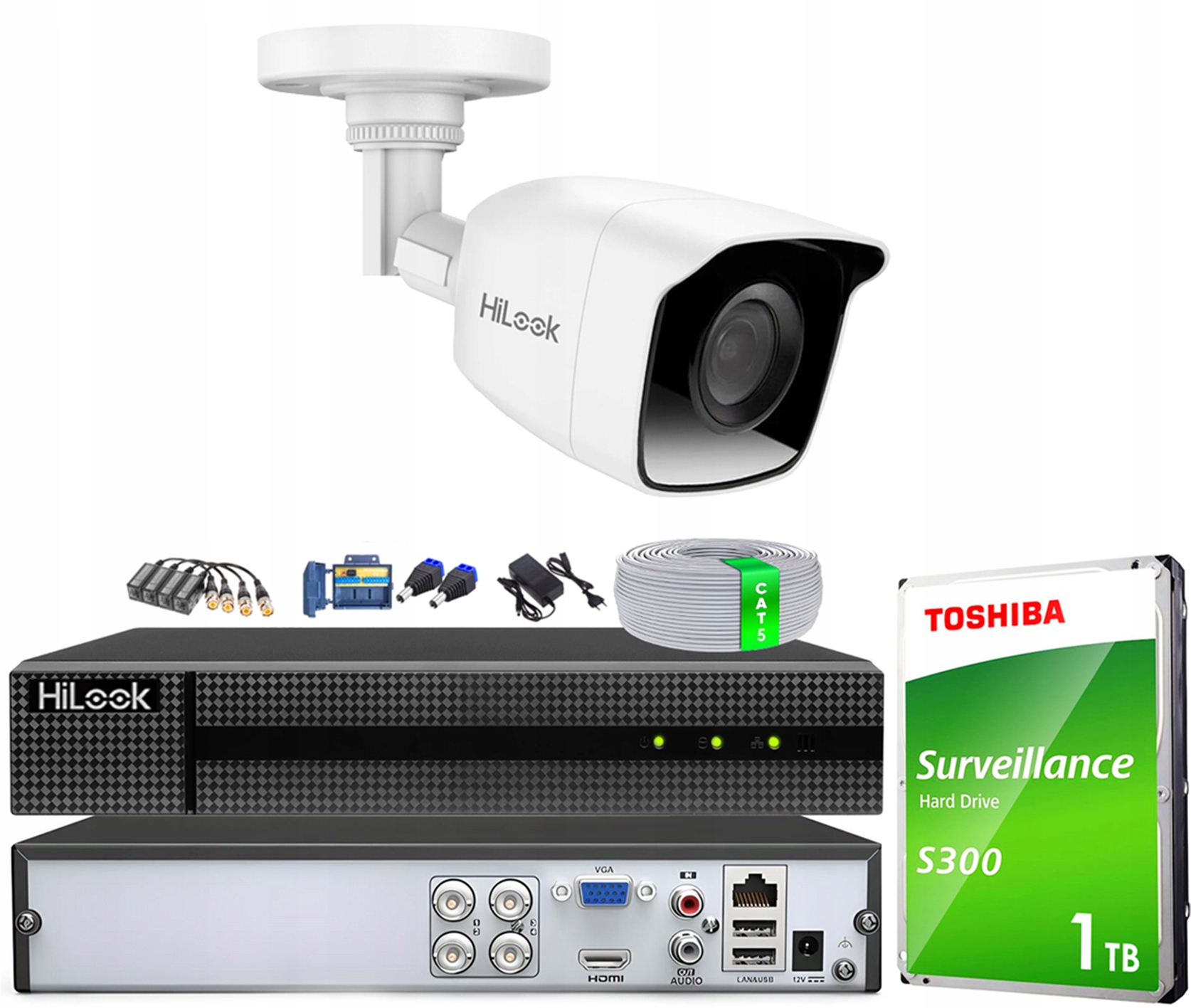 Sada pro monitorování domu Kamera 2Mpx Den/Noc na kroucení Aplikace Disk