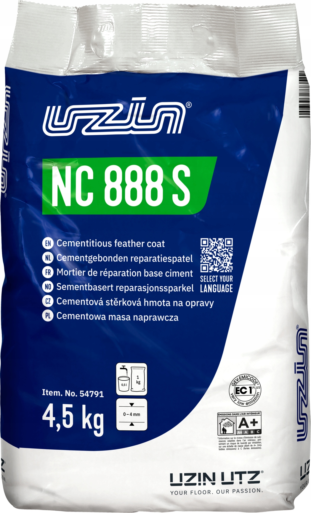 Uzin Nc 888 S velmi jemnozrnná rychlá tmelící hmota