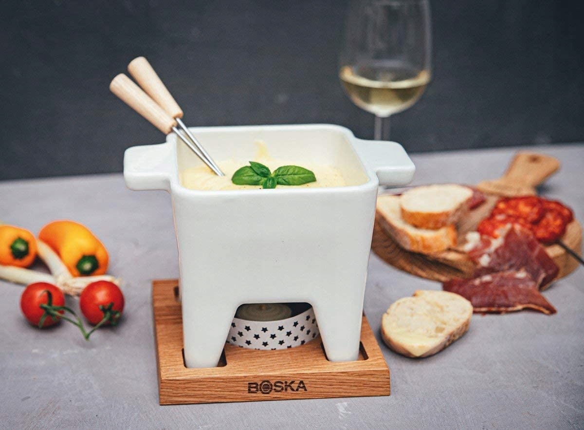 FONDUE do Sera Zestaw 4 osób Bianco 0,6l BOSKA Marka Boska