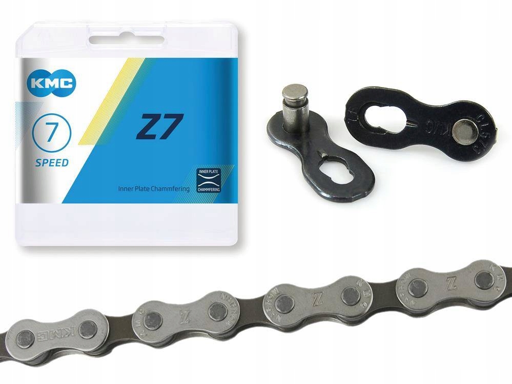 

Łańcuch Rowerowy Mtb 116 Ogniw Kmc Z7 7-8 Rzędów