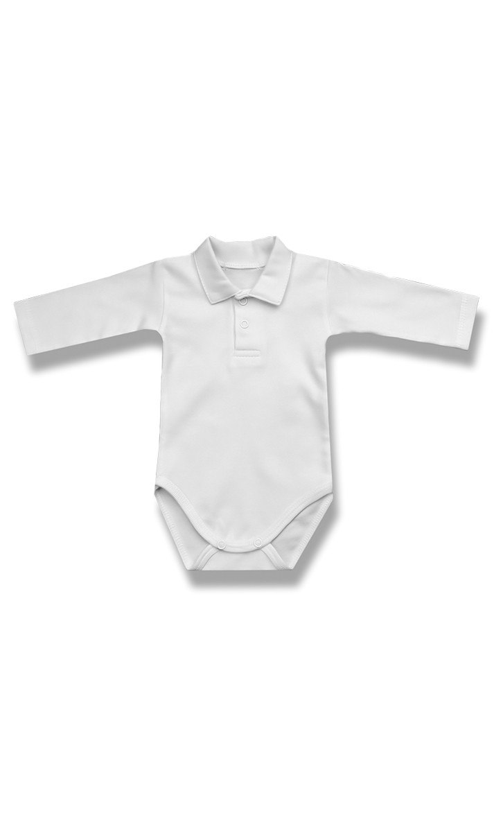 

Body długi rękaw - polo idealne do chrztu 80