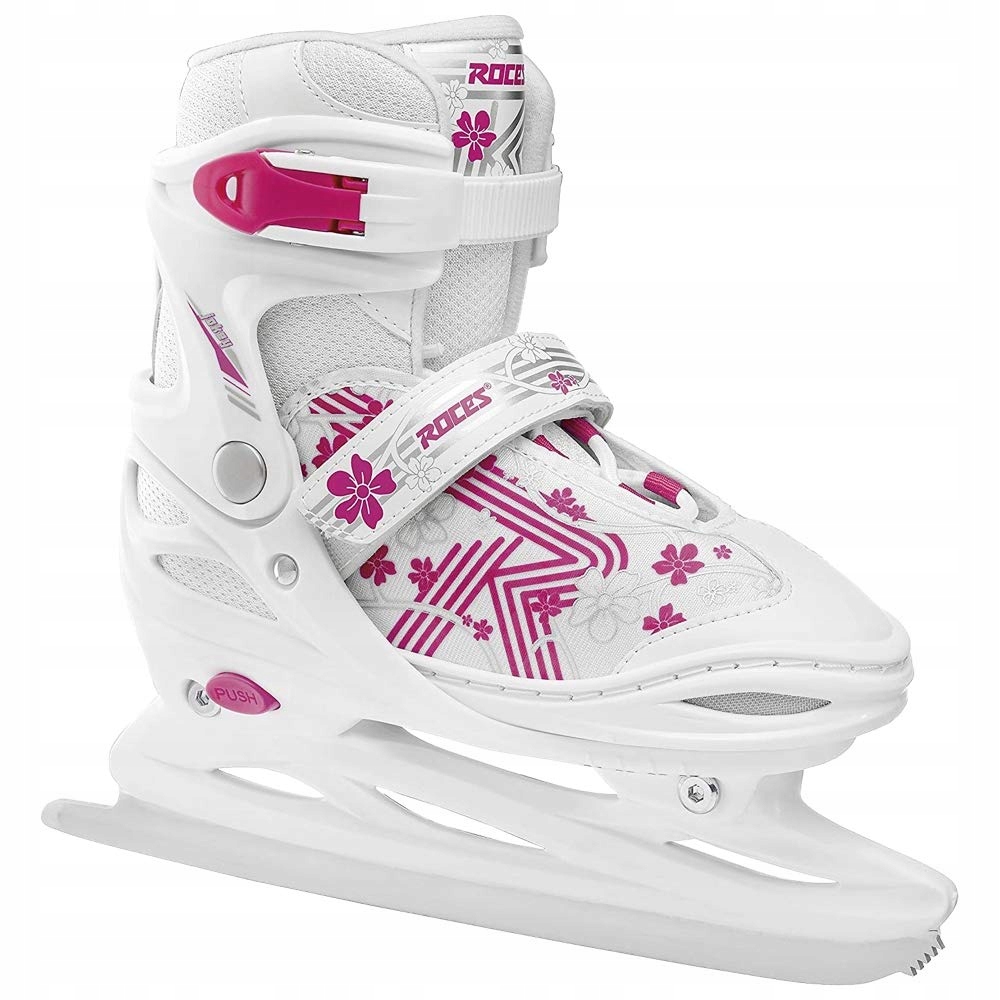 Łyżwy Roces Jokey Ice 3.0 Girl biały róż rozmiar 30-33