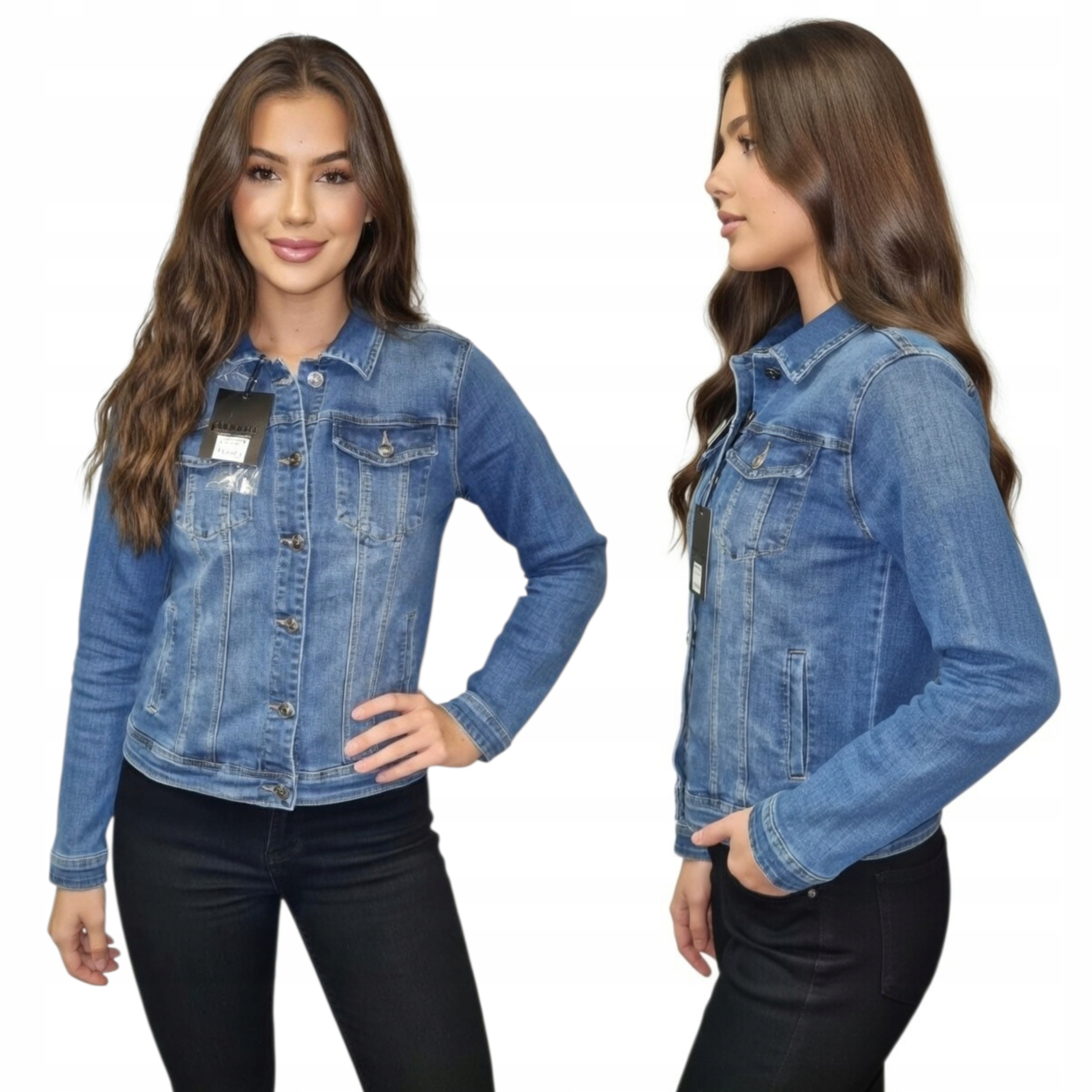 Katana Dámská džínová bunda Mikina Jeans 6XL