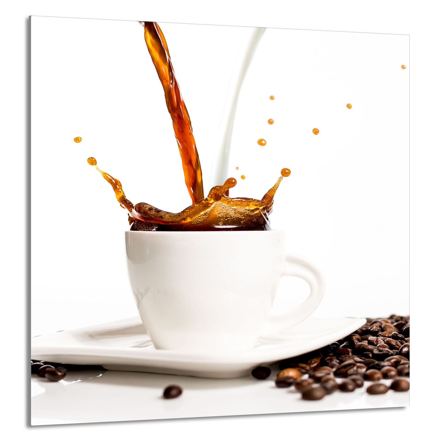 Skleněný Panel Do Kuchyně 60x65 Káva Tvrzené Sklo