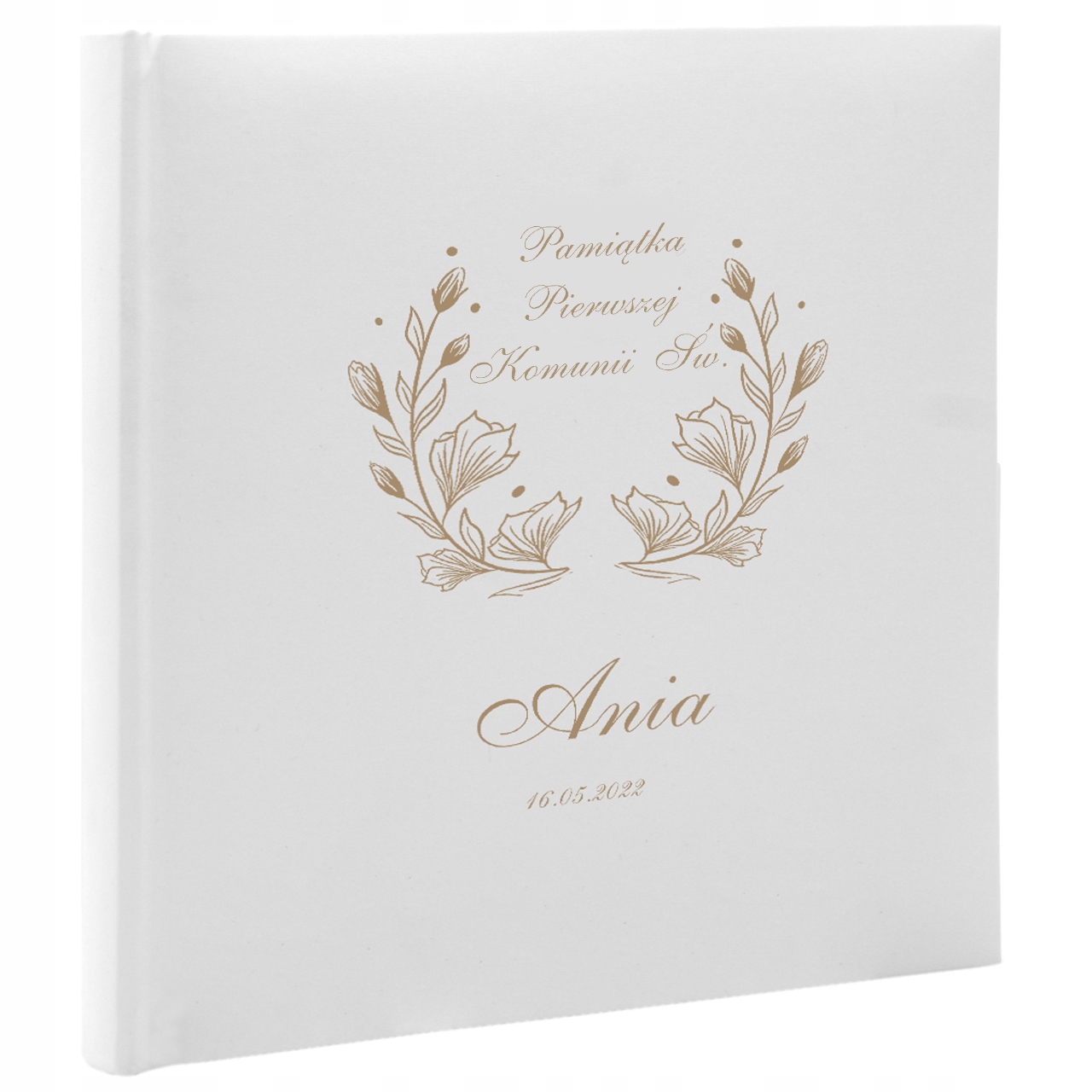 Album komunijny z grawerem 24 strony wklejany pięć wzorów do wyboru Producent Poldom