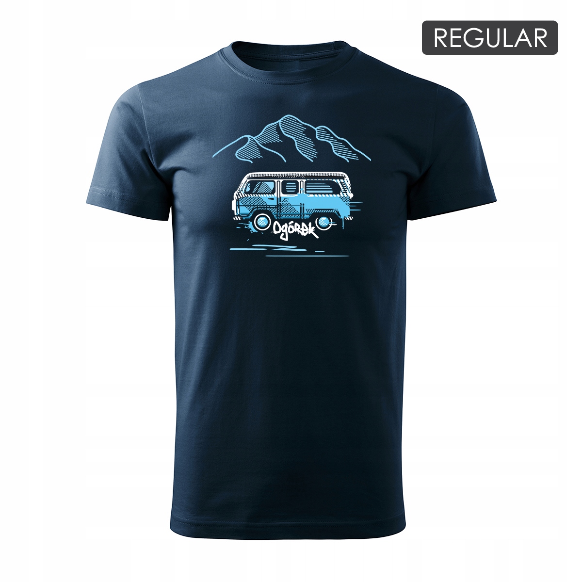 

Koszulka z samochodem Vw T1 ogórek