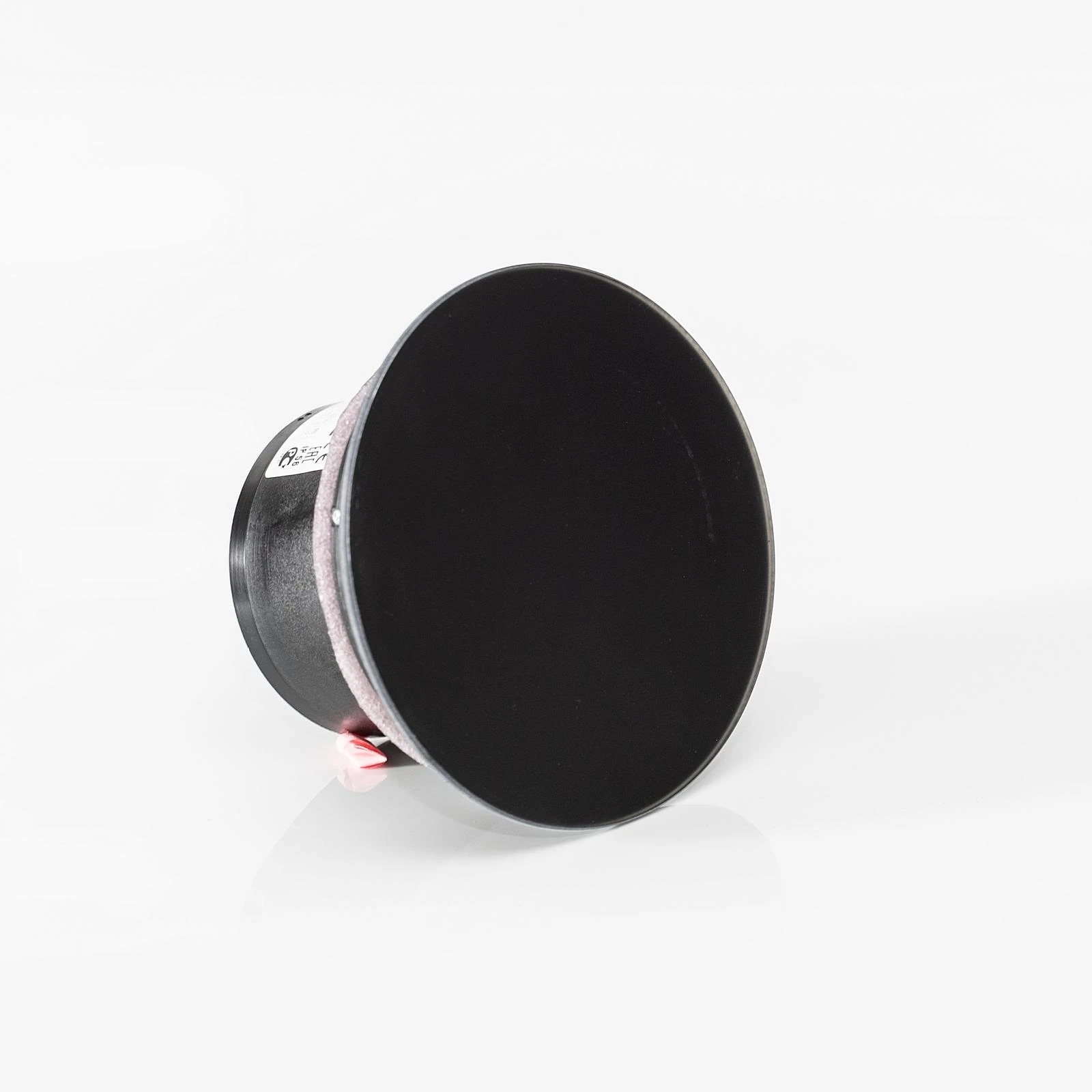 Výkonný koupelnový ventilátor s čidlem vlhkosti Ø100 mm kulatý černý mat