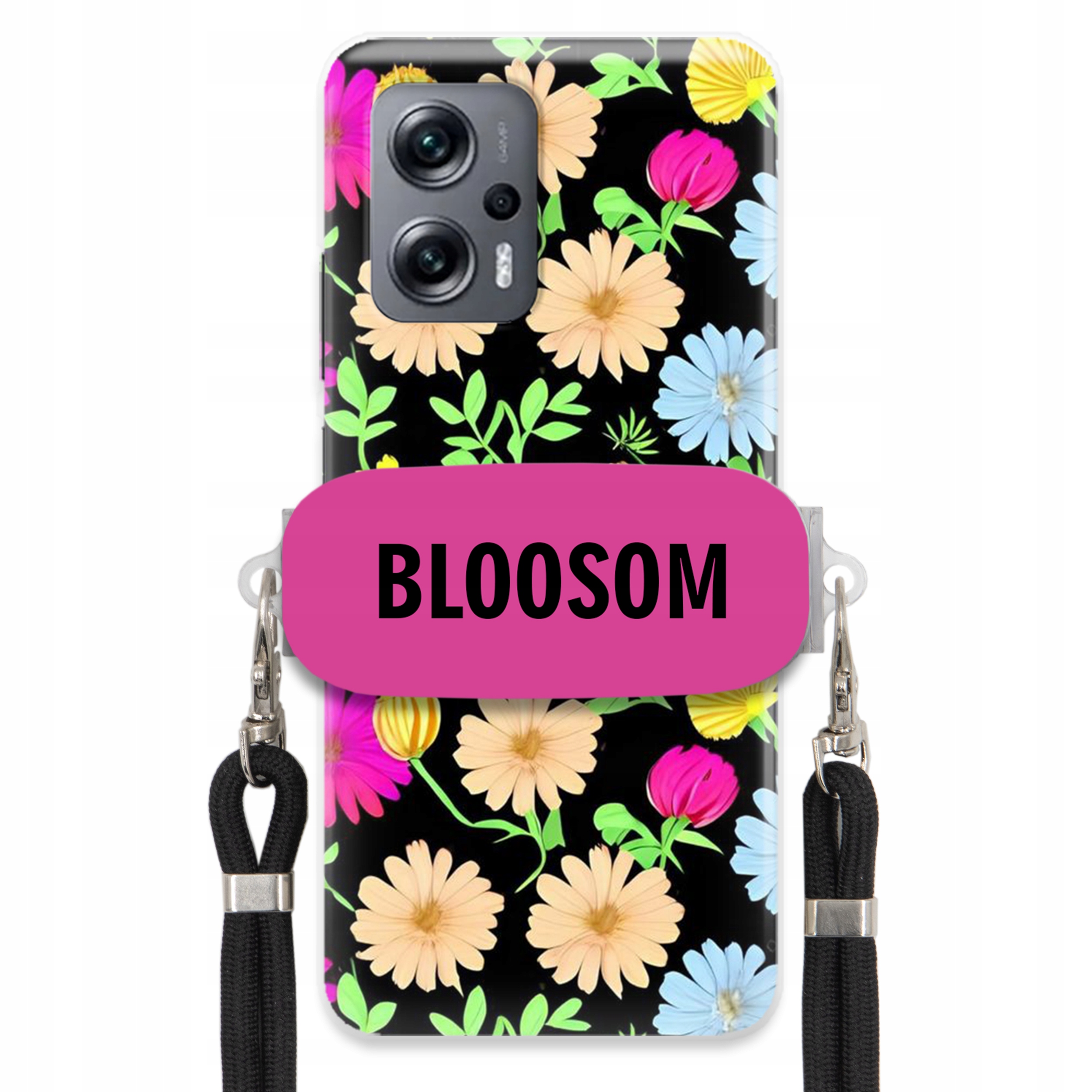Puzdro Crossbody Držiak Pre Xiaomi Redmi Note 11T Pro Flower Kvety Bloosom