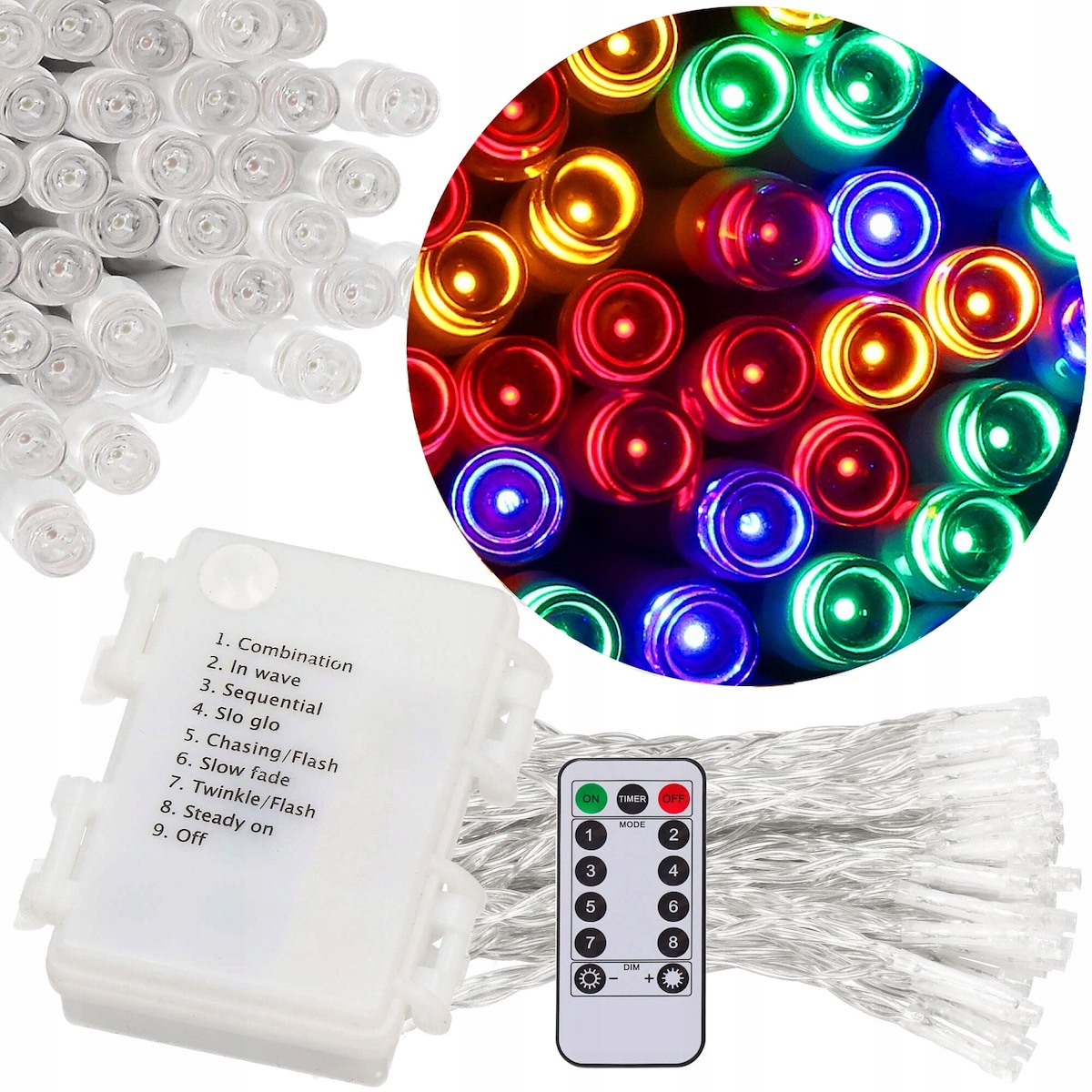 LAMPKI NA CHOINKĘ 100LED MULTIKOLOR ZEWNĘTRZNE EAN (GTIN) 5907719442198