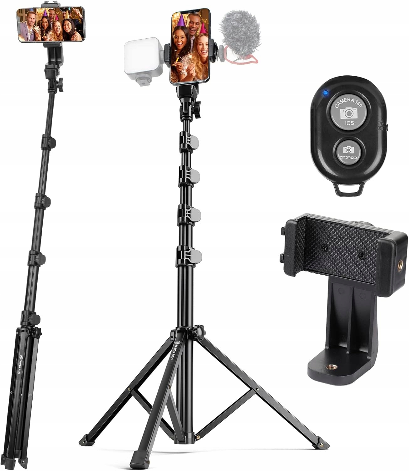 Statyw do Telefonu Tarion FL019 Tripod Selfie Stick z Mocowaniem