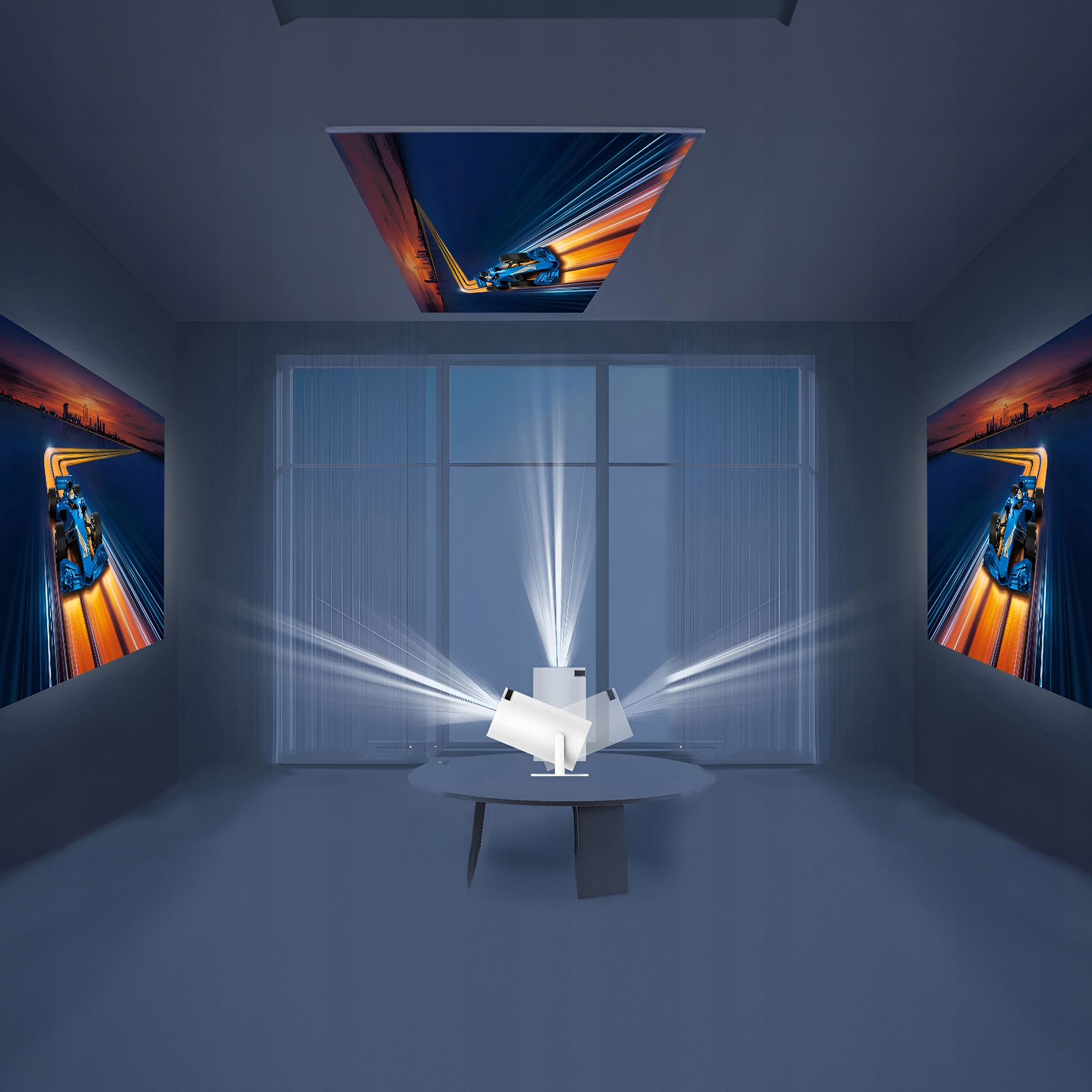 MINI PROJEKTOR OBROTOWY ANDROID TV Extralink Smart GŁOŚNIK DO OGRODU LATO Rozdzielczość podstawowa (px) 1280 x 720