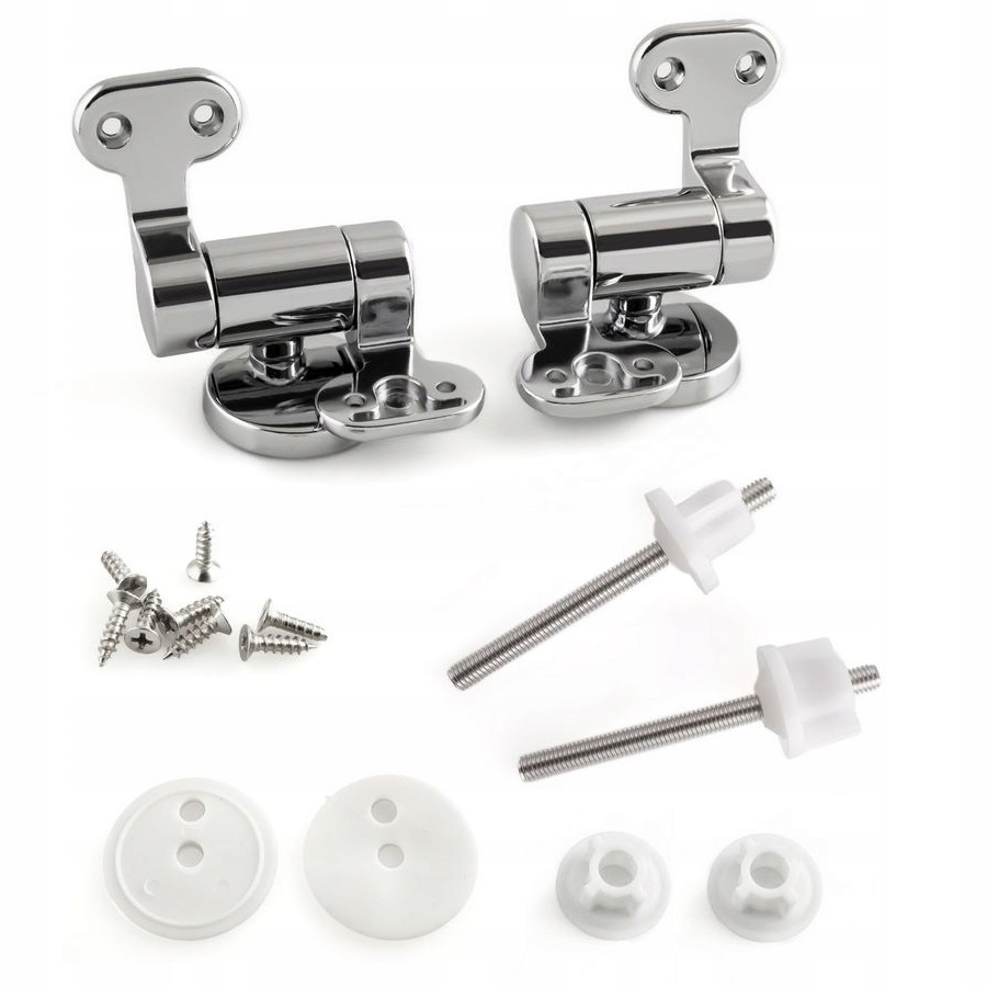 Kovové závěsy na desku z Mdf s pomalým sklápěním, tiché zavírání, Nerezová Sada