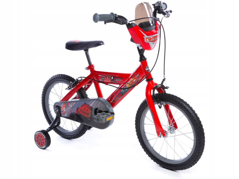 Rower dziecięcy Huffy Disney Auta 16 cali dla chłopca Czerwony