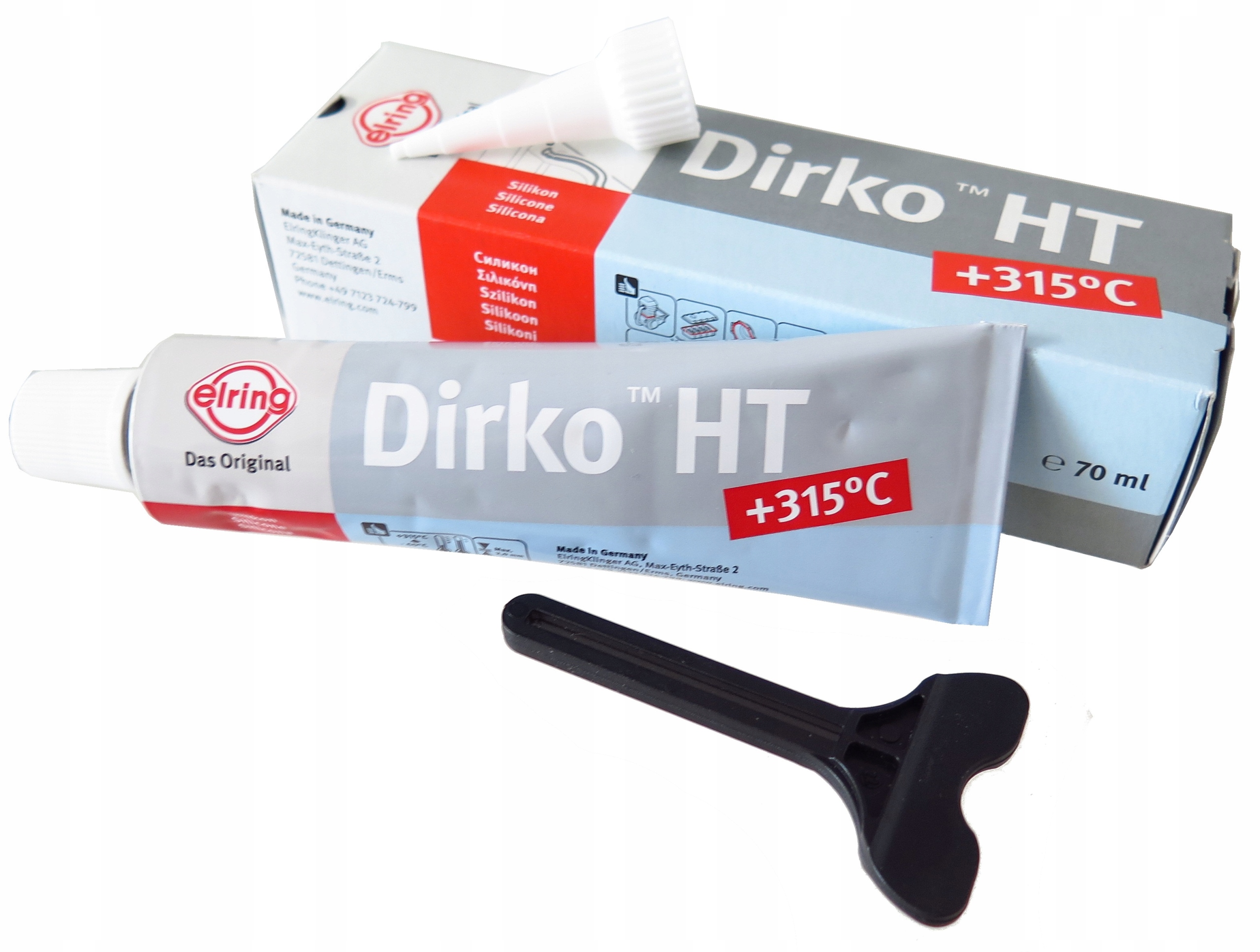 

Dirko Masa Uszczelniająca Silikon Elring Szary 70