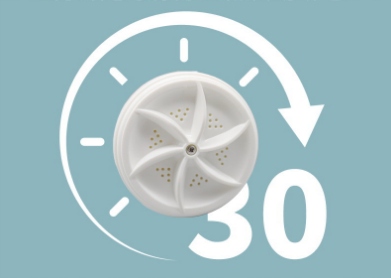 Mini przenośna pralka na USB turystyczna TURBOWASH Funkcje automatyczne wyważenie wsadu