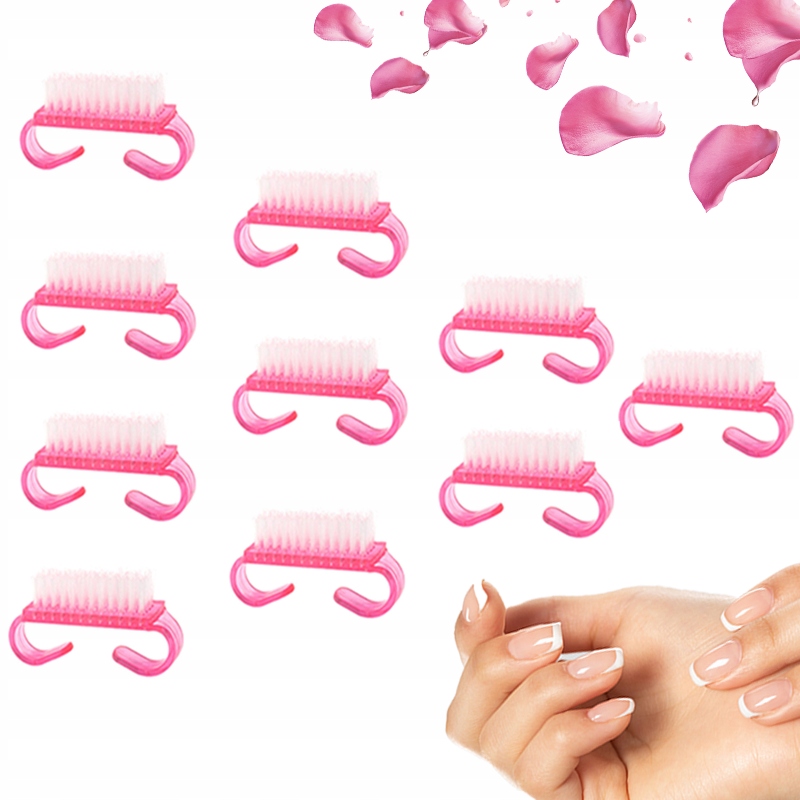 

10x szczoteczka do paznokci pyłu manicure mała