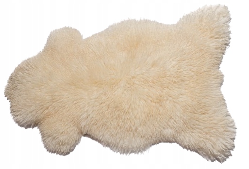 Ovčí kůže Přírodní Bílá XL Kudrnatý Vlas Baranica