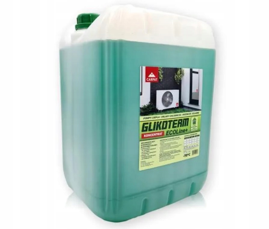 Propylenglykol Eko Tekutina pro tepelné čerpadlo Koncentrát -70°C 20L Carpat