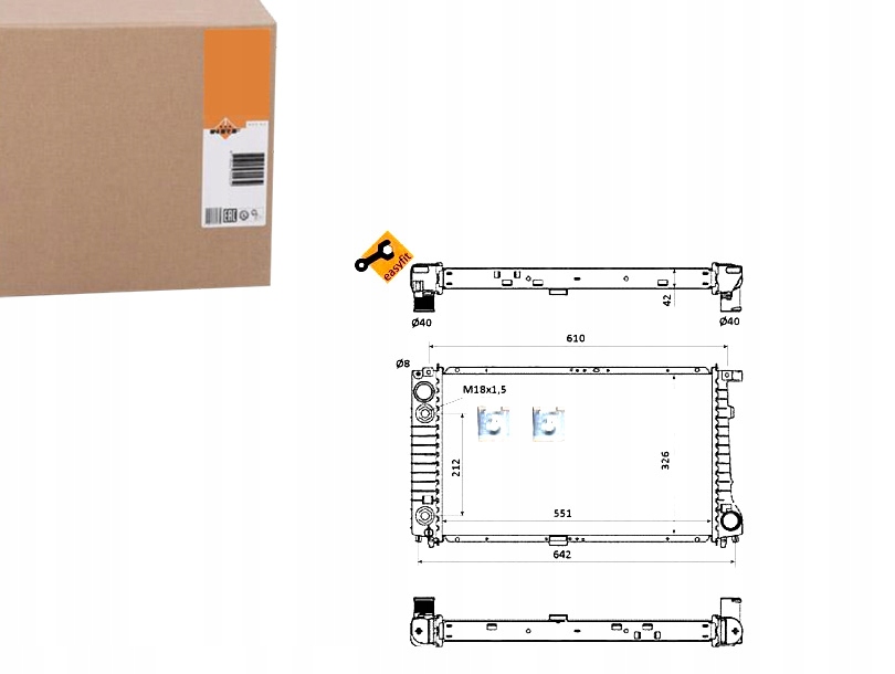 NRF CHŁODNICA SILNIKA NRF, 53877