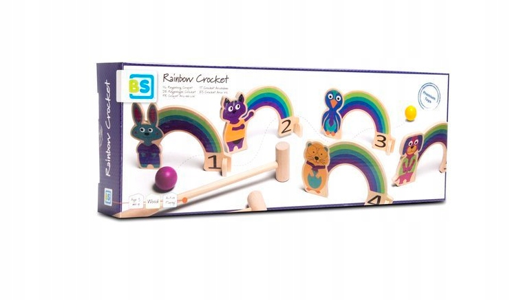 Bs Toys Dřevěný Kriket Duha