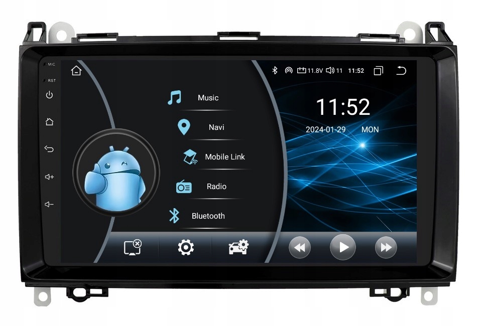 Radio Nawigacja Android Mercedes Benz W906 Sprinter 2/32GB Dsp Carplay Lte