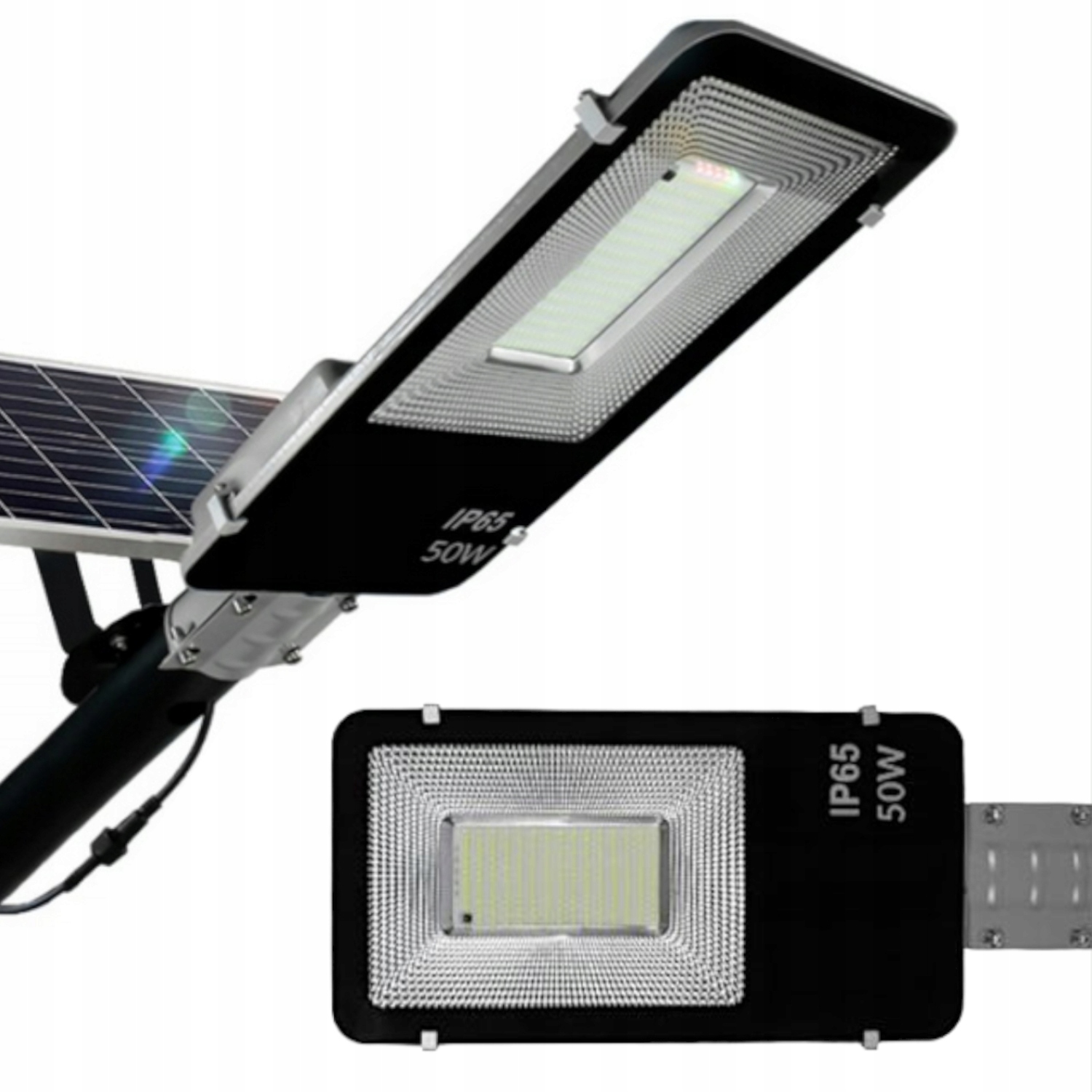2X Solární Lampa Led 50W Lampa Na Terasa Balkon Senzor Stmívání Ovladač