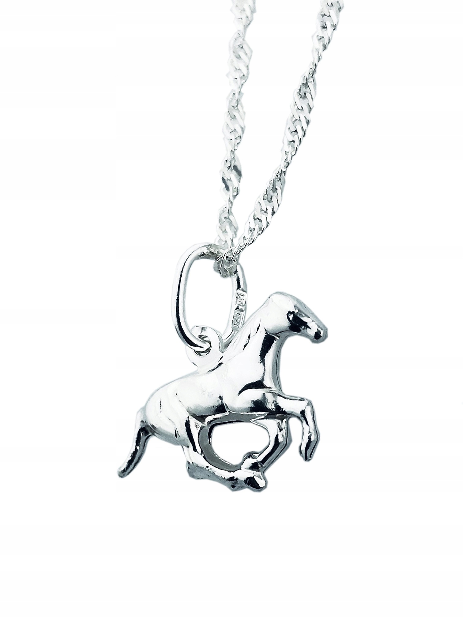 Stříbrný náhrdelník Singapore Magic kůň koník figurka řetízek přívěsek